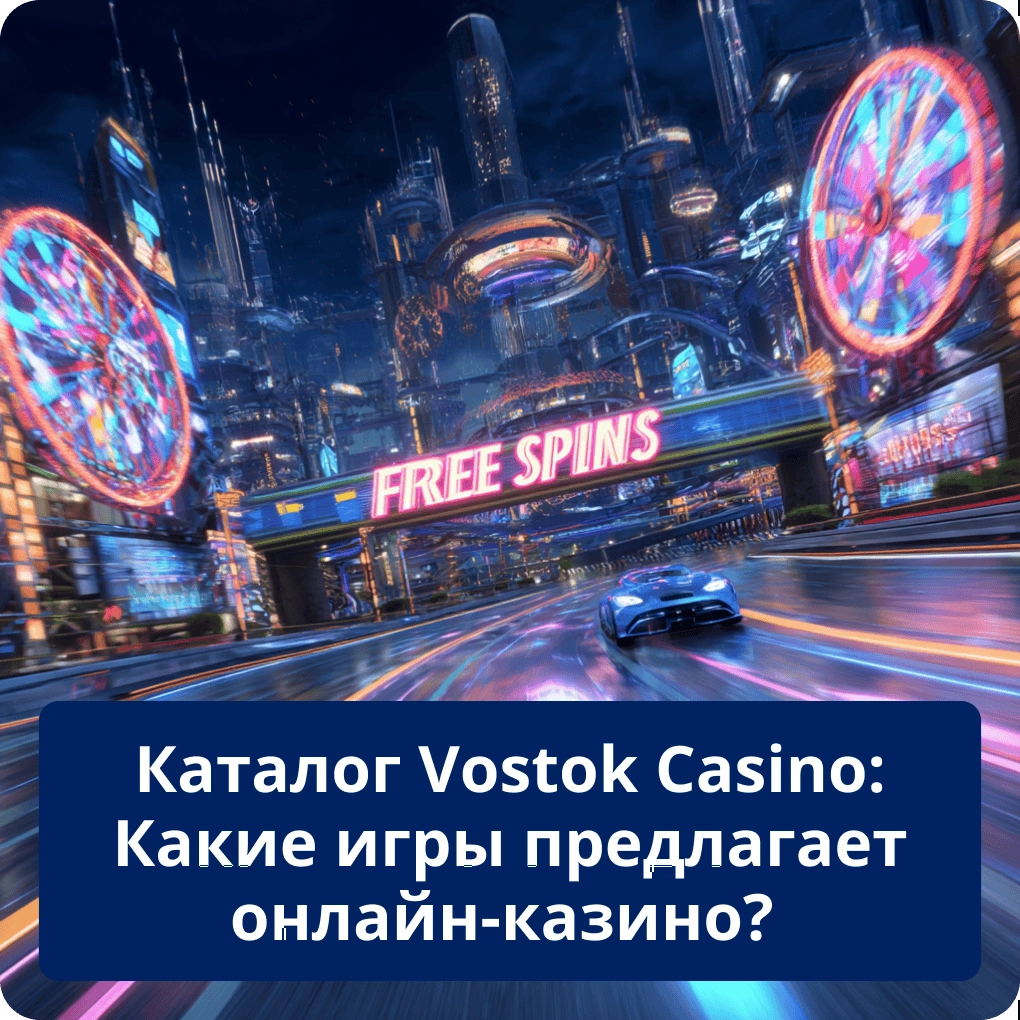 Каталог Vostok Casino: Какие игры предлагает онлайн-казино?