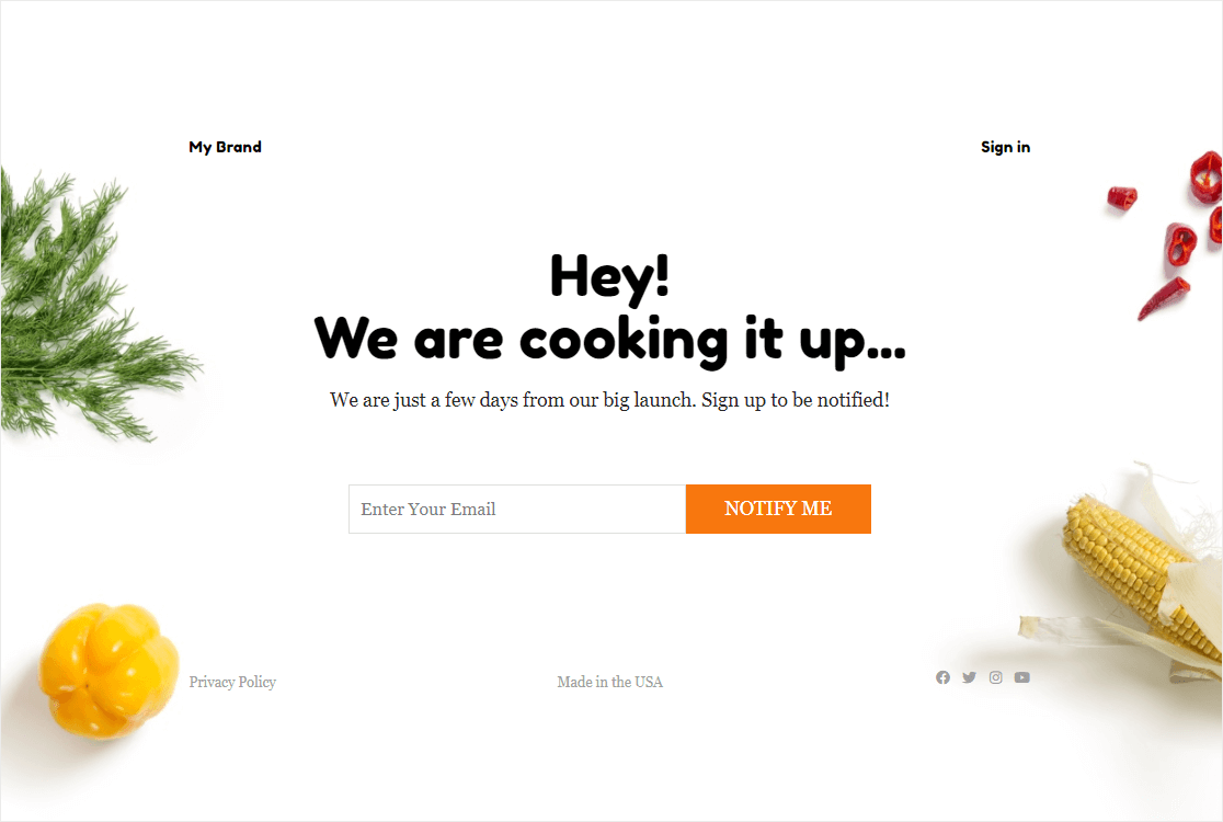 Pre-Launch Landing Page