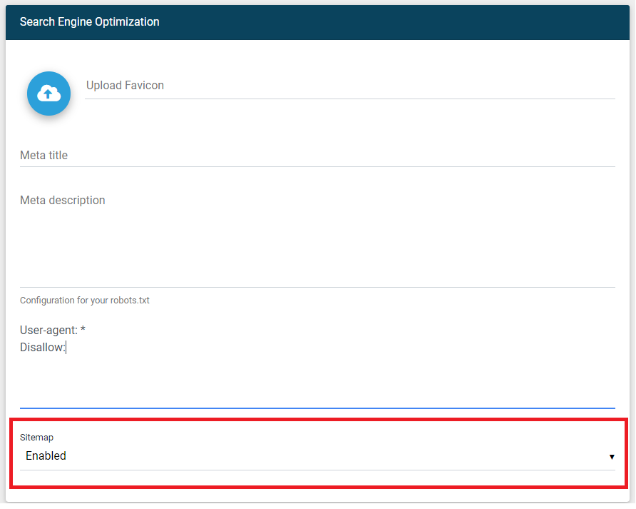 Subamplify SEO Enable Sitemap