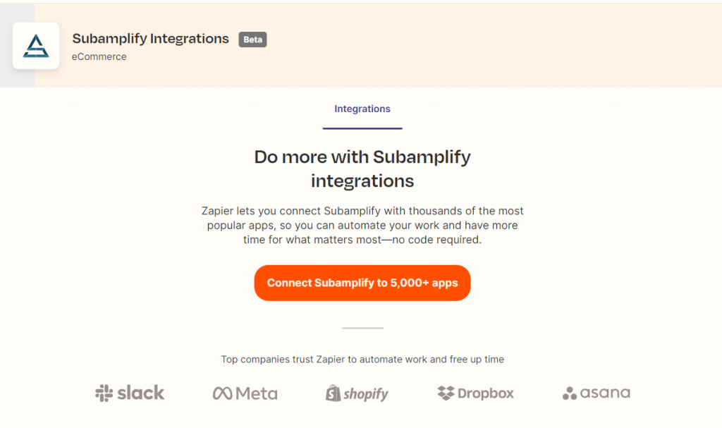 Subamplify Zapier integration